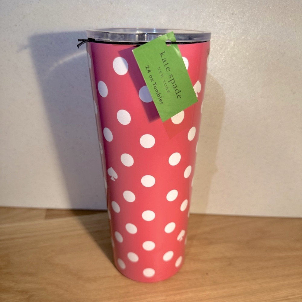♠️ Kate Spade ♠️ Pink Dot Tumbler